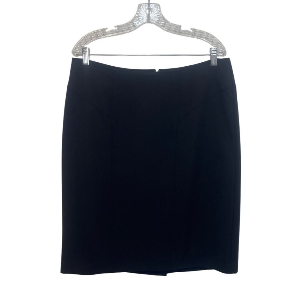 Worthington Pencil Skirt Womens 14 W Black Workwear Office